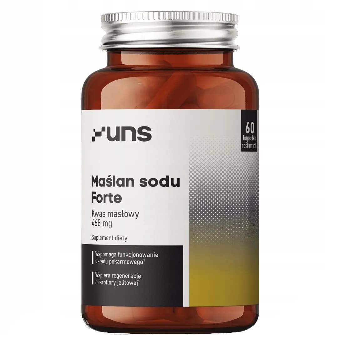 UNS Maślan Sodu FORTE 600mg 60 vege kapsułek - zdjęcie 1