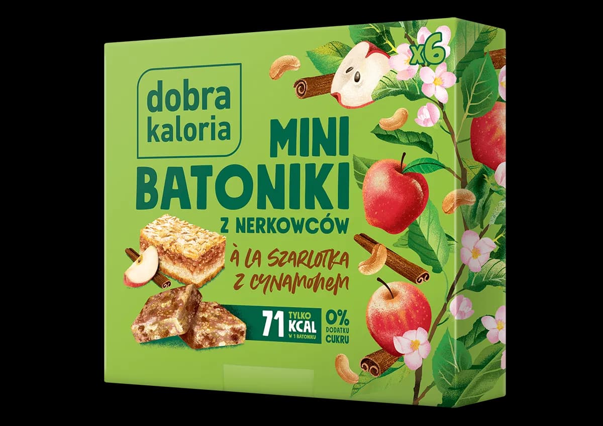 Dobra Kaloria Mini batoniki ala szarlotka z cynamonem 102g - zdjęcie 1