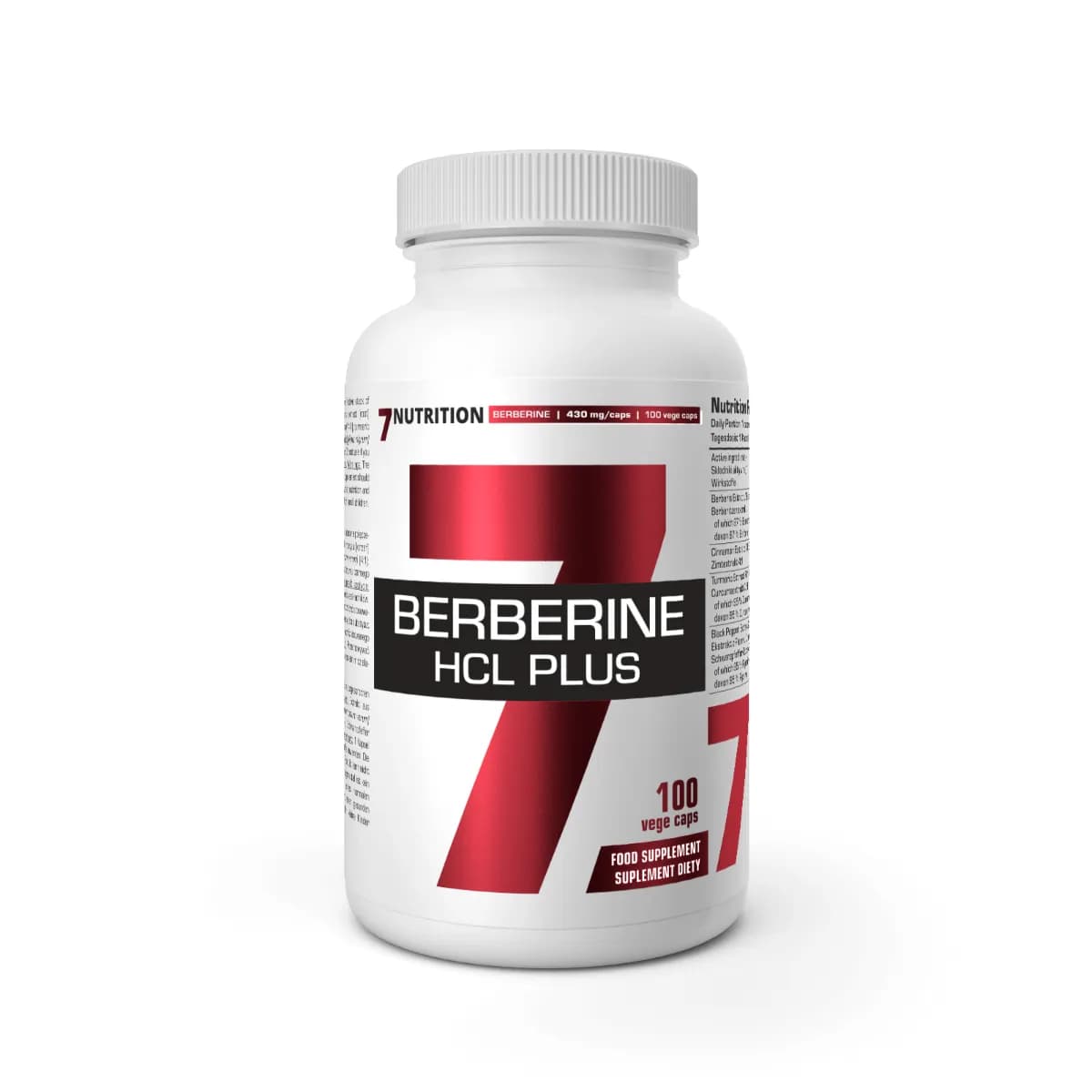 7Nutrition Berberine HCL PLUS 100 vege kapsułek - zdjęcie 1