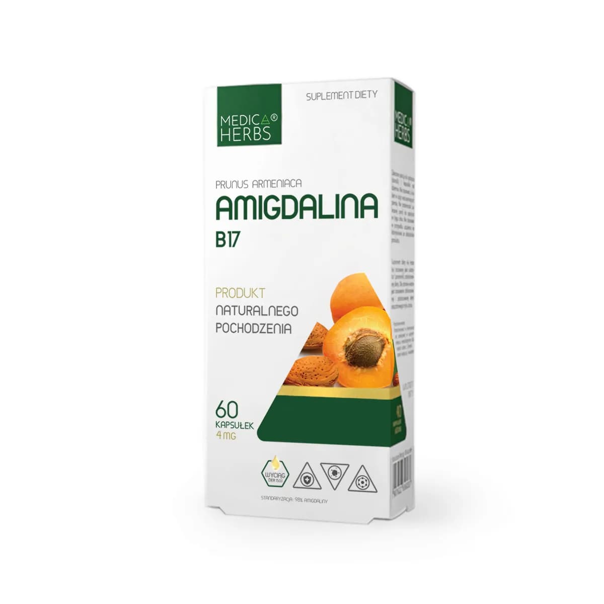 Medica Herbs Amigdalina B17 60 kapsułek - zdjęcie 1