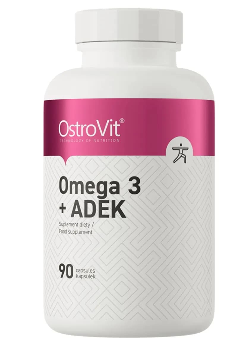 OstroVit Omega 3 + ADEK 90 kapsułek - zdjęcie 1