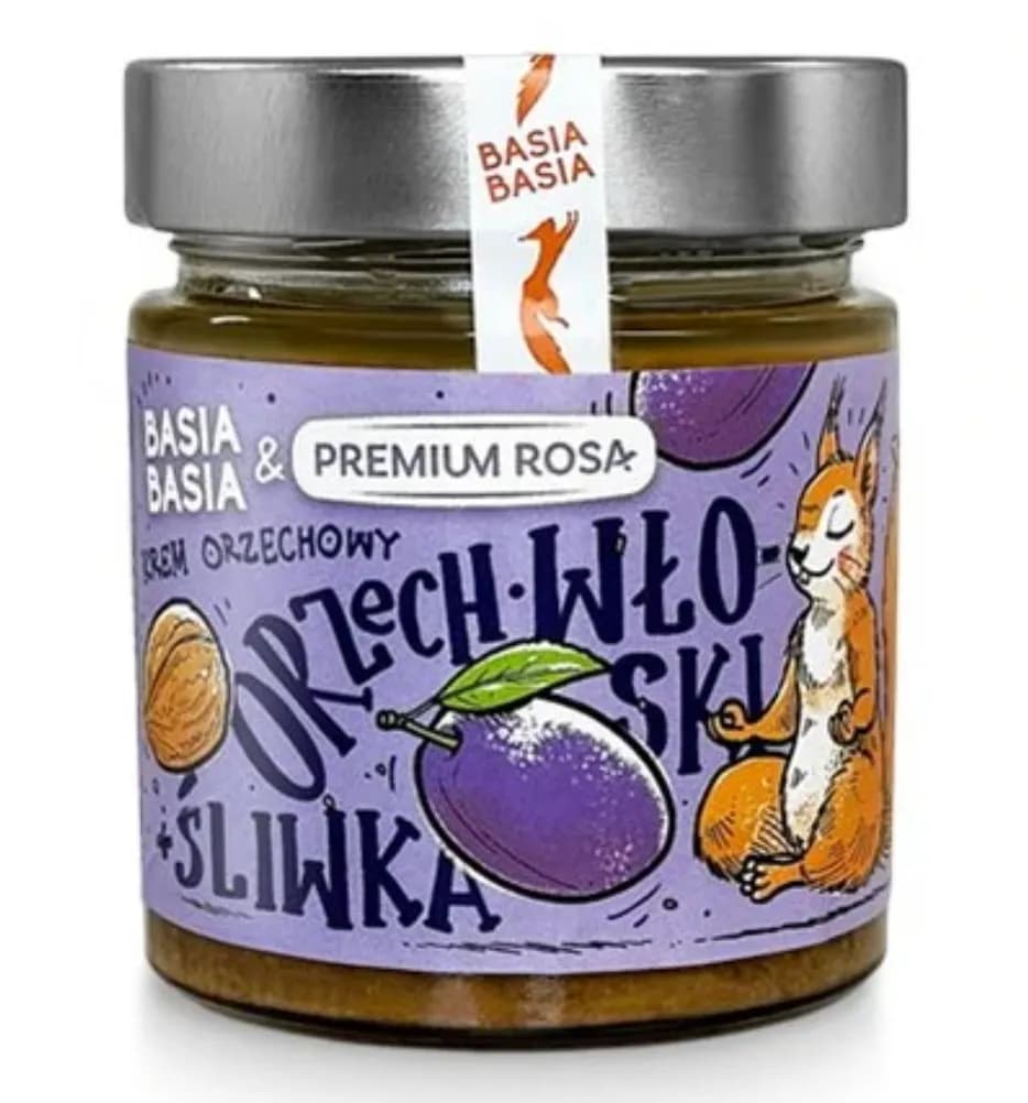 Alpi BasiaBasia & Premium Rosa Krem Orzechowy Orzech Włoski + Śliwka 195 g - zdjęcie 1