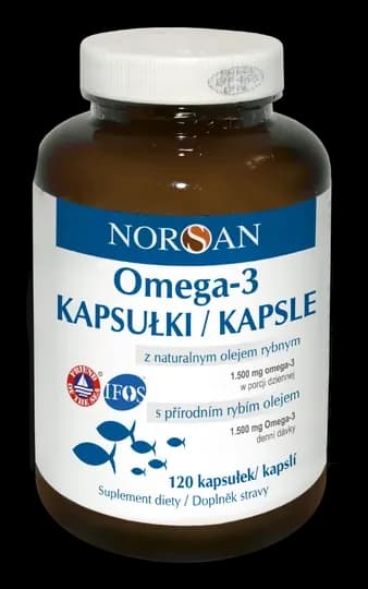 Norsan Omega-3 Kapsułki olej rybny 120 kapsułek - zdjęcie 1