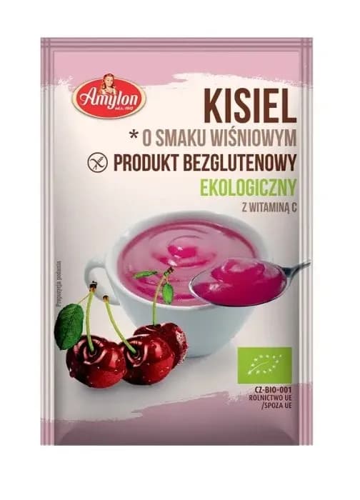Amylon Kisiel Instant O Smaku Wiśniowym Bezglutenowy BIO 30 g - zdjęcie 1