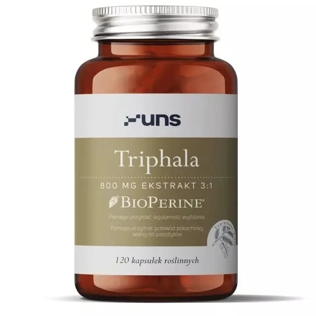 UNS Triphala + Bioperine 120 vege kapsułek - zdjęcie 1