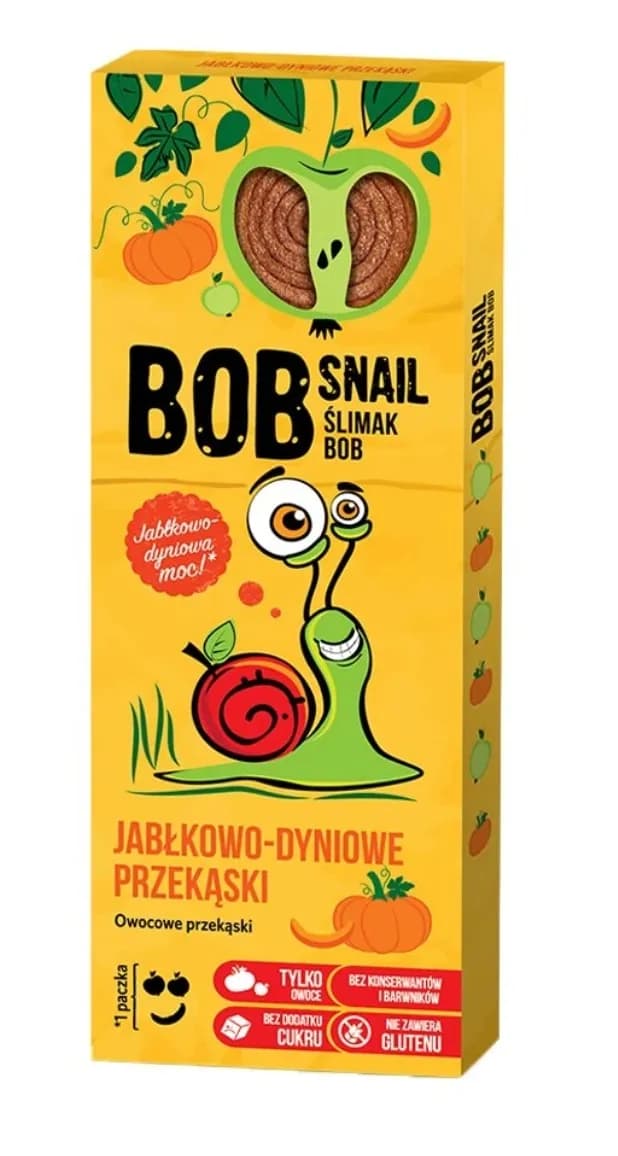 BOB SNAIL Przekąska jabłko dynia 30 g - zdjęcie 1
