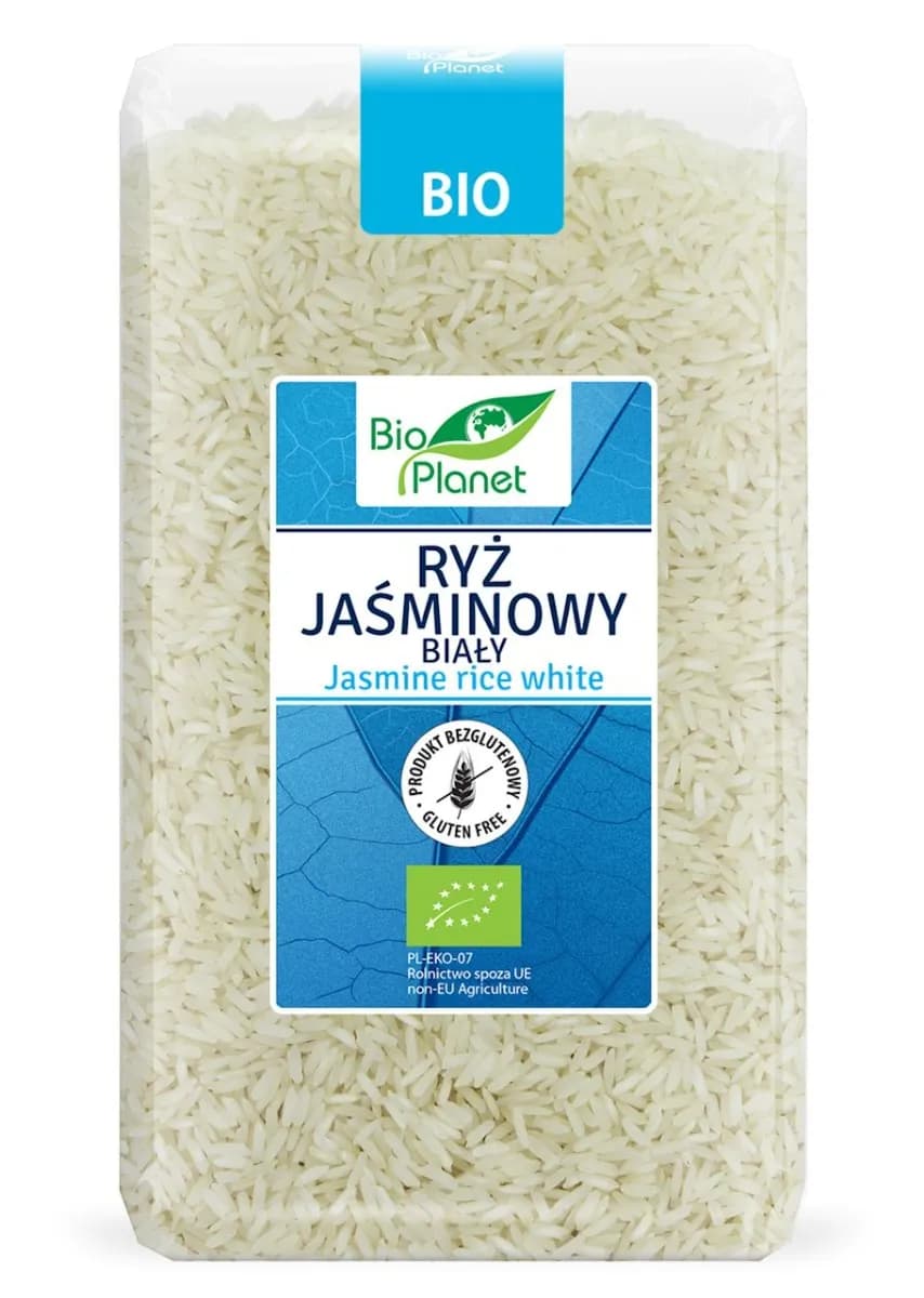 Bio Planet Ryż Jaśminowy Biały Bezglutenowy BIO 1 kg - zdjęcie 1