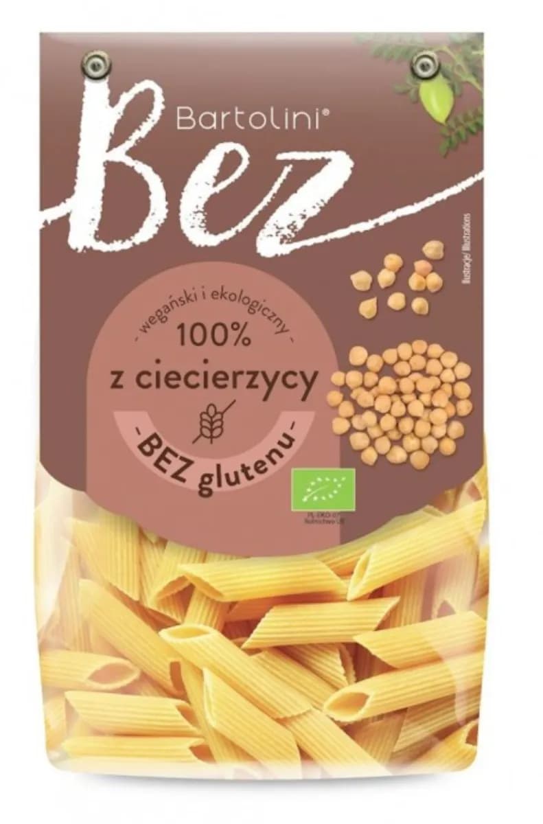 Bartolini Makaron Proteinowy Z Ciecierzycy Penne Bezglutenowy BIO 250 g - zdjęcie 1