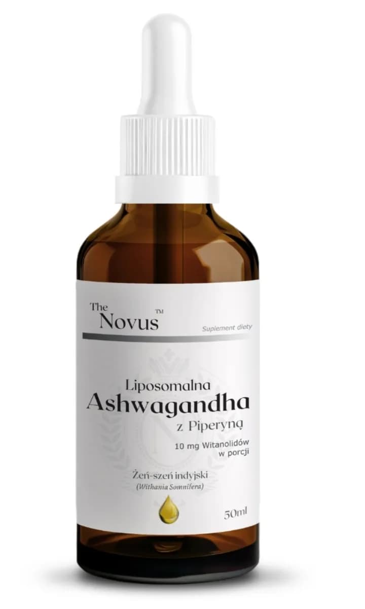 The Novus Liposomalna Ashwagandha z Piperyną krople 50 ml - zdjęcie 1