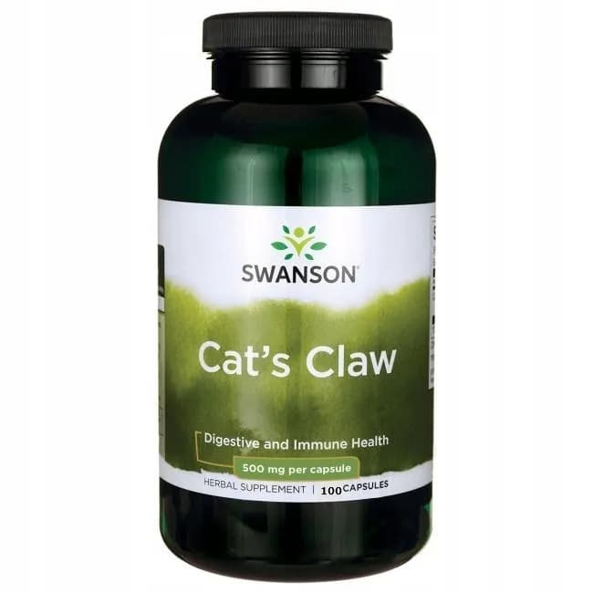 Swanson Cat's Claw (Koci Pazur, Vilcacora) 500 mg 100 kapsułek - zdjęcie 1