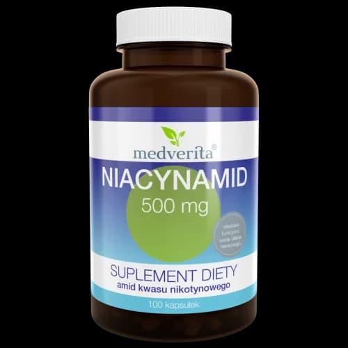 Medverita Niacynamid 500 mg 100 kapsułek - zdjęcie 1