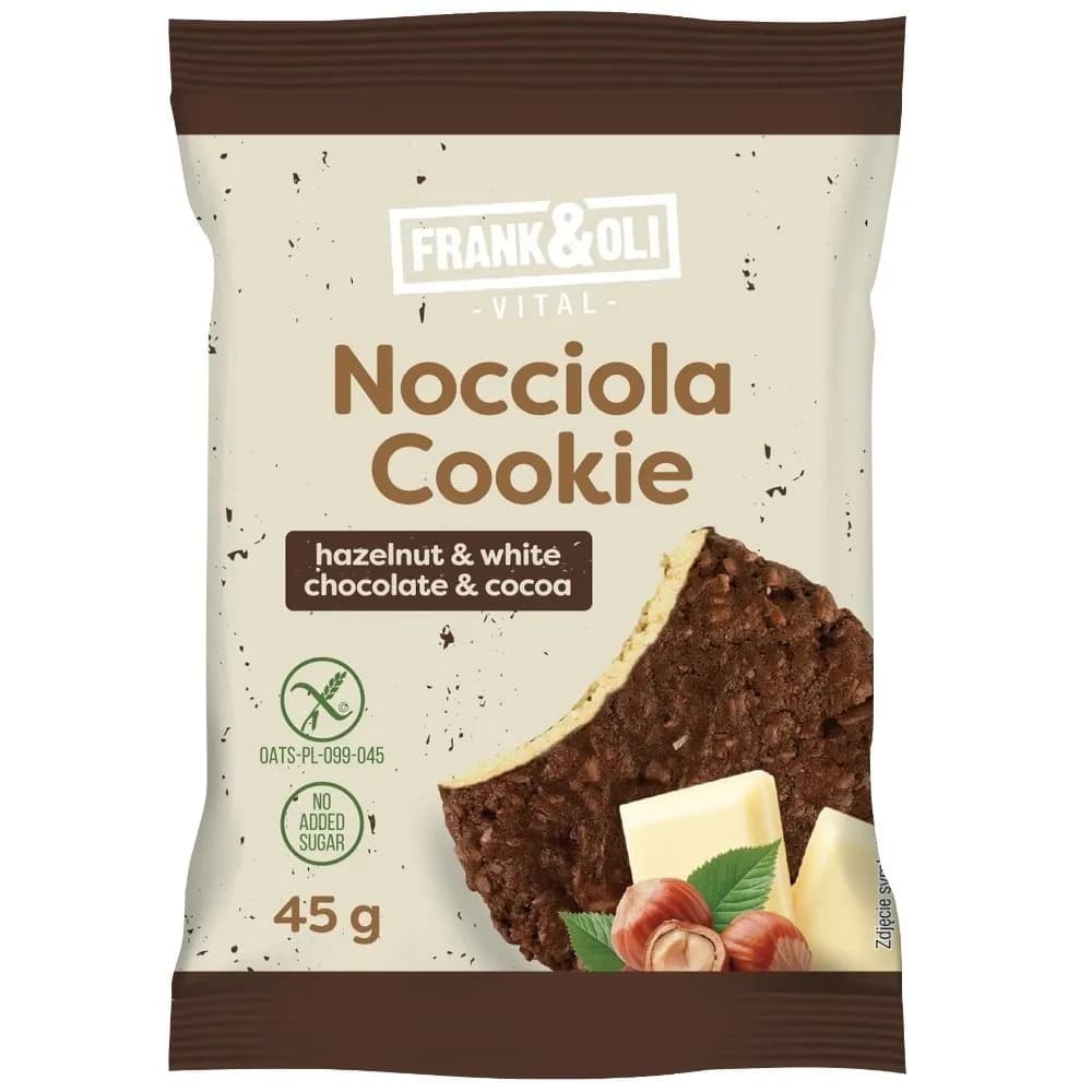 Frank&Oli Nocciola Cookie Orzech Laskowy Biała Czekolada Kakao 45 g - zdjęcie 1