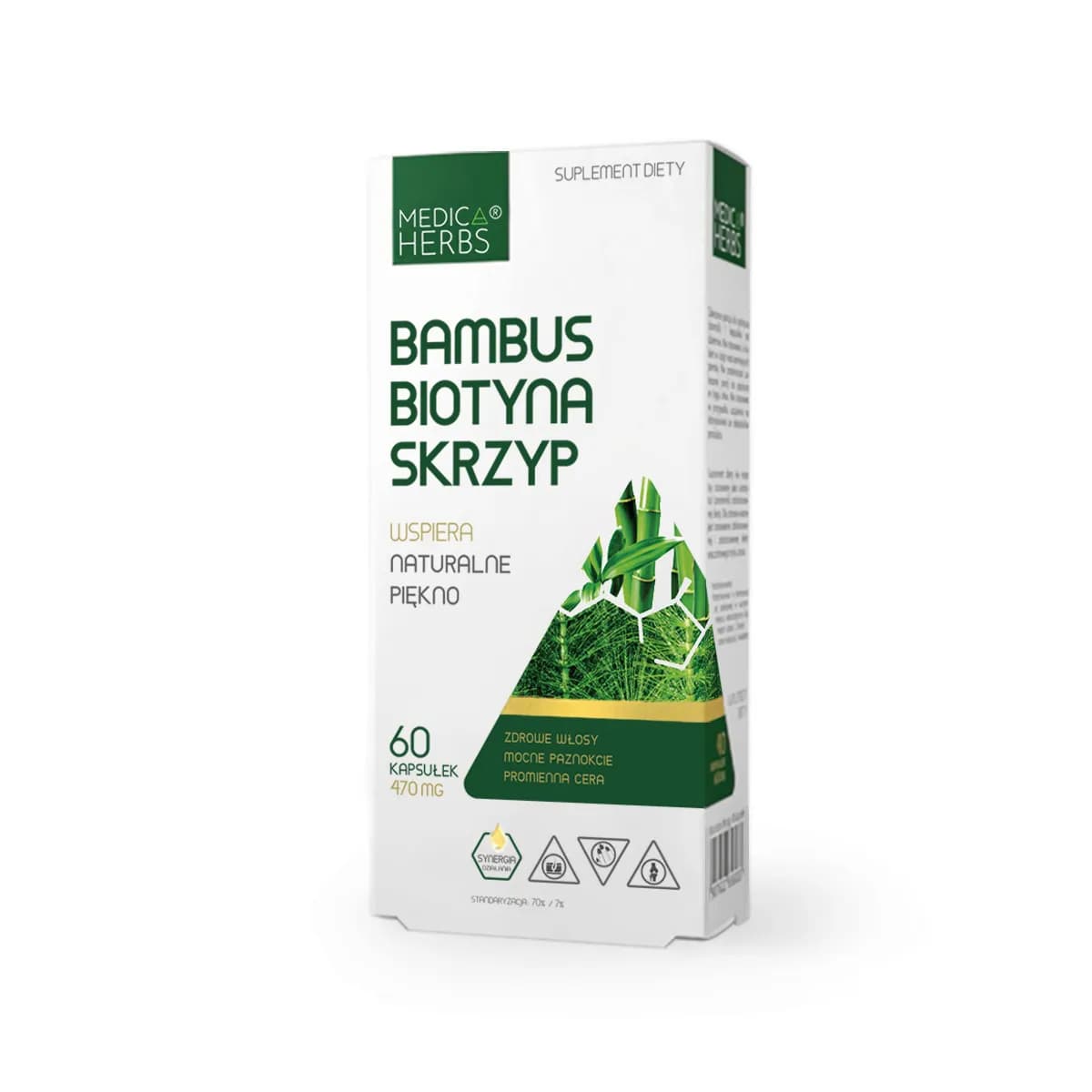 Medica Herbs Bambus Biotyna Skrzyp 60 kapsułek - zdjęcie 1