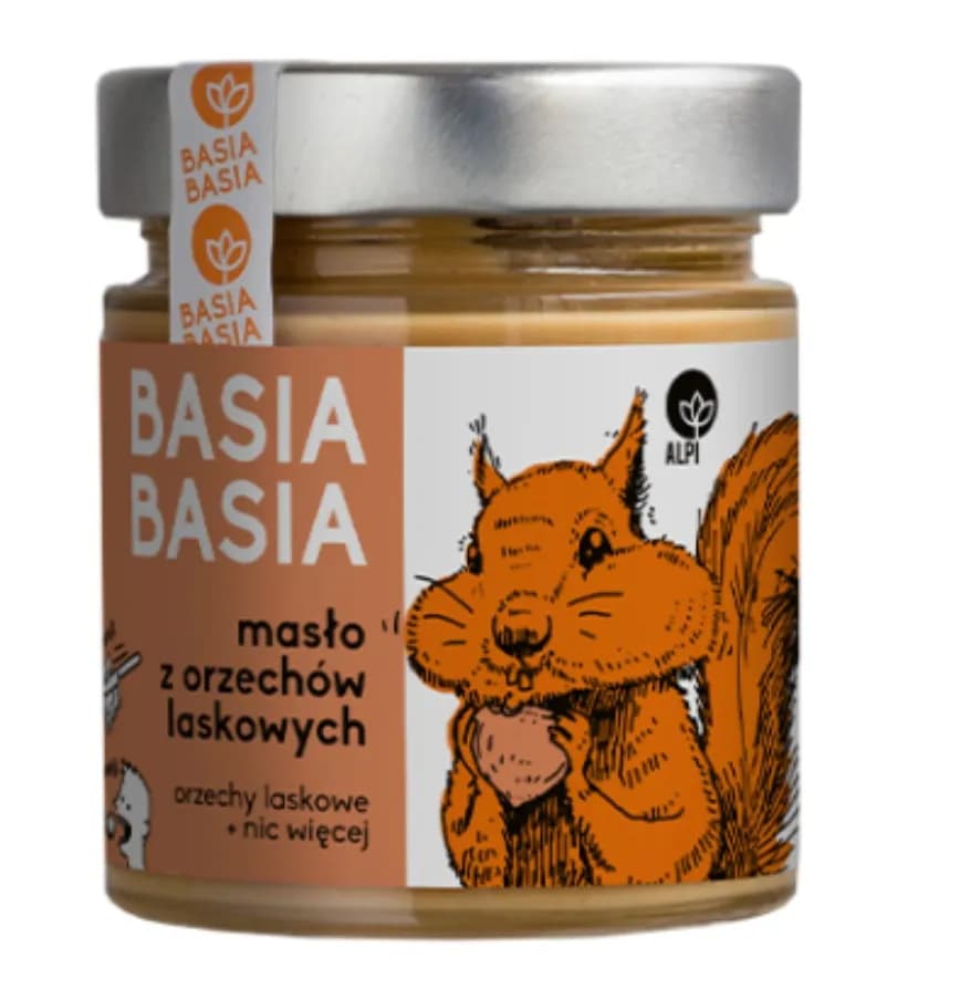 Alpi BasiaBasia Krem z orzechów laskowych 210 g - zdjęcie 1