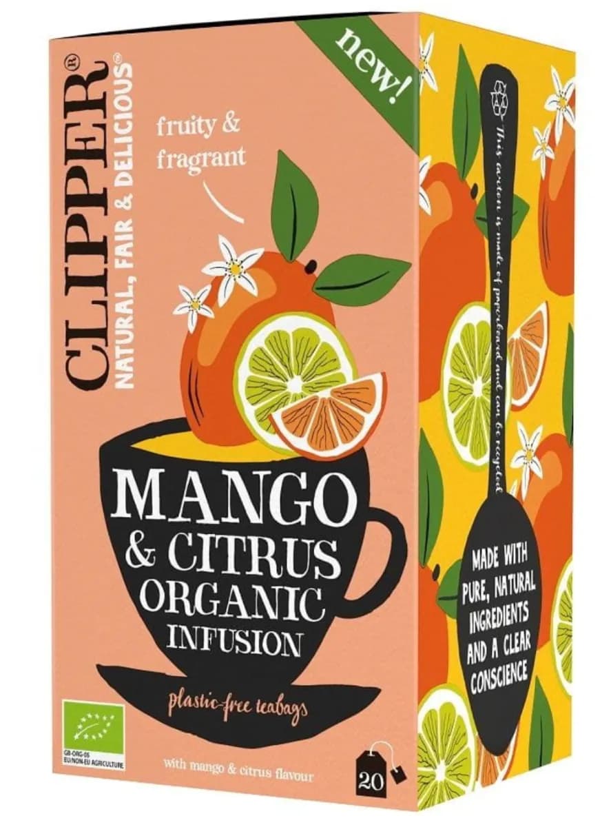 Clipper Herbatka O Smaku Mango I Owoców Cytrusowych BIO (20 x 1,8 g) 36 g - zdjęcie 1