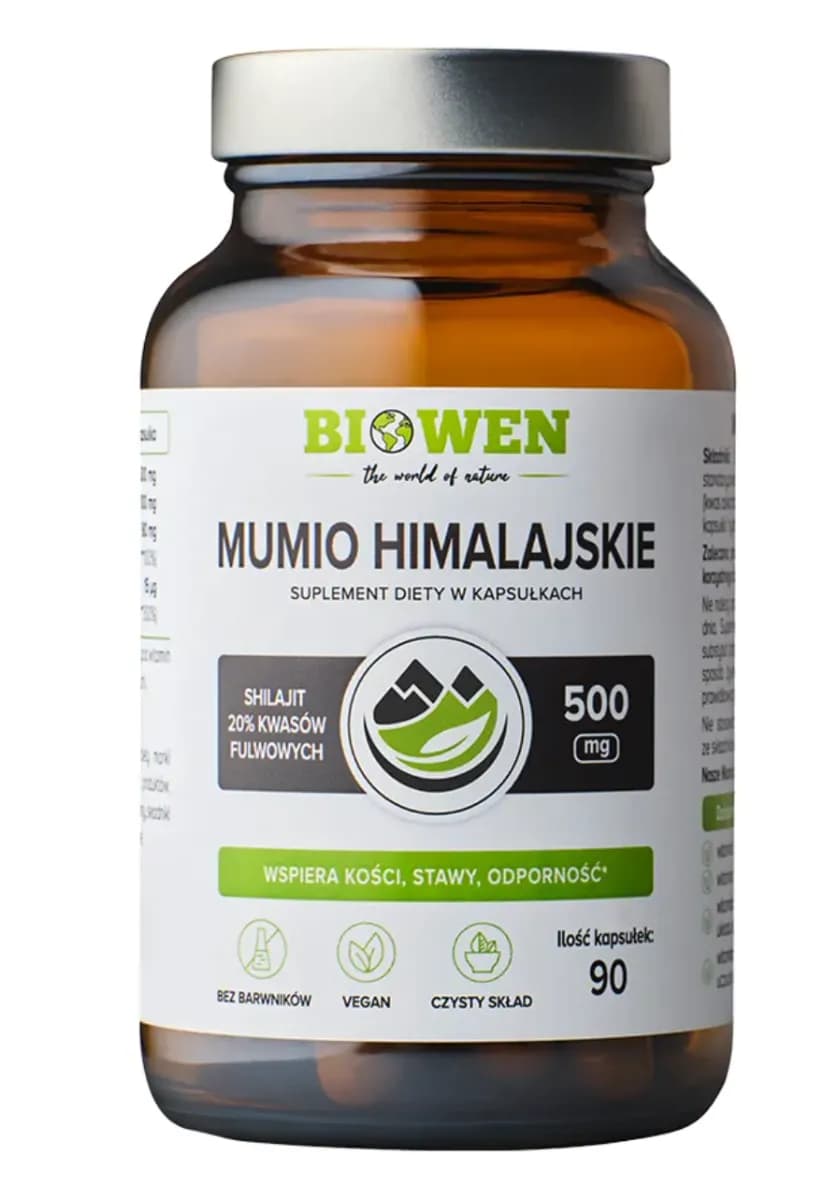 Biowen Mumio himalajskie Shilajit 586 mg 90 kapsułek - zdjęcie 1