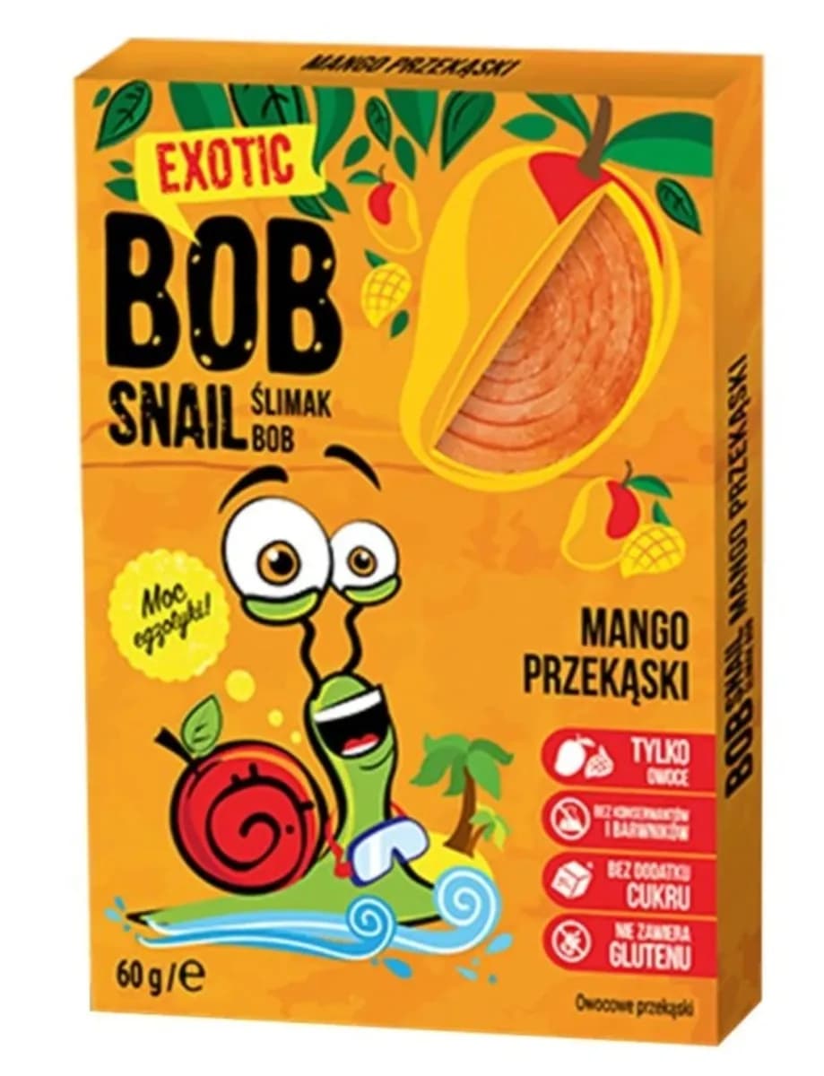 BOB SNAIL Przekąska mango 60 g - zdjęcie 1