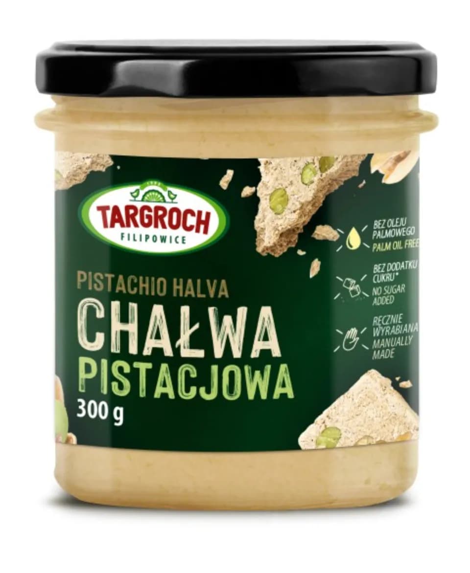 Targroch Chałwa pistacjowa bez cukru 300g - zdjęcie 1