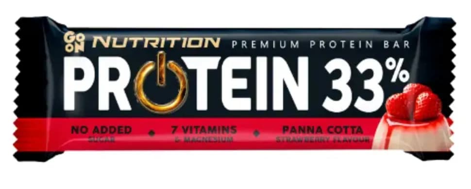 Sante Go On Nutrition Protein 33% baton panna cotta truskawka 50 g - zdjęcie 1