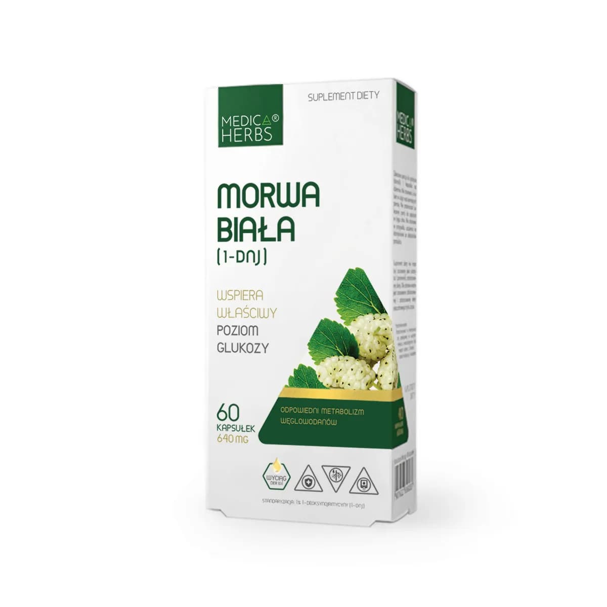 Medica Herbs Morwa Biała (1-DNJ) 60 kapsułek - zdjęcie 1