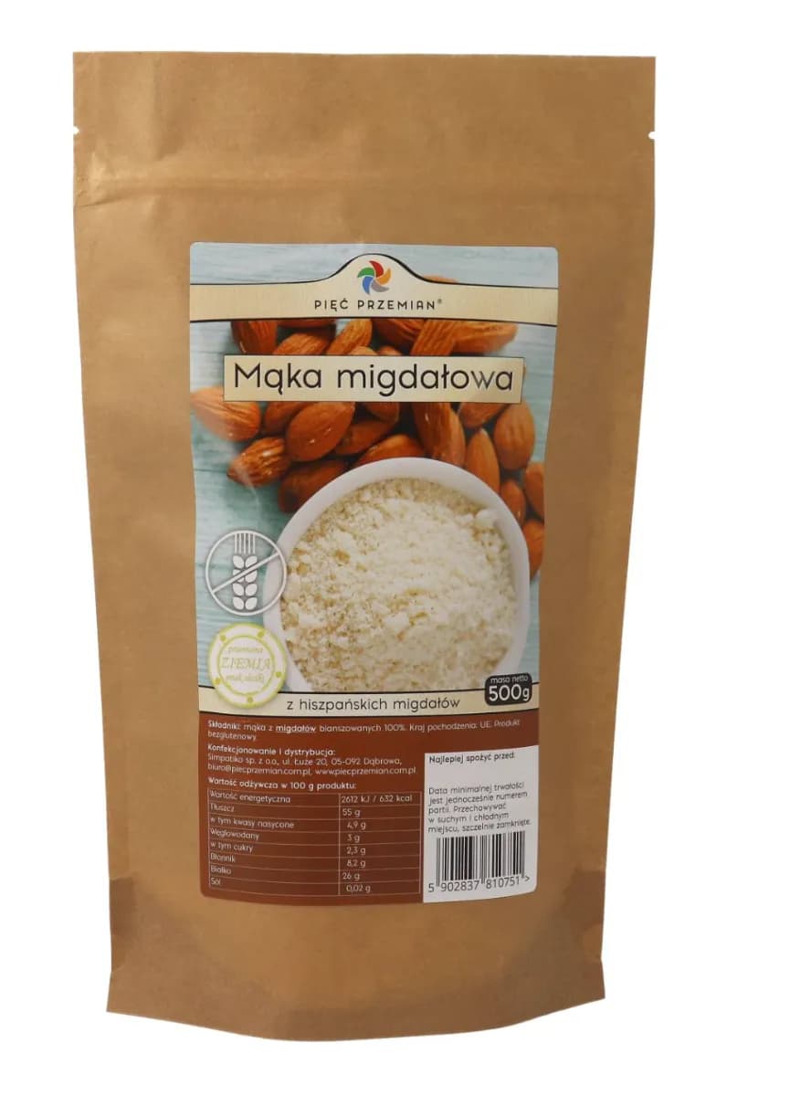 Pięć Przemian Mąka migdałowa bezglutenowa 500 g - zdjęcie 1