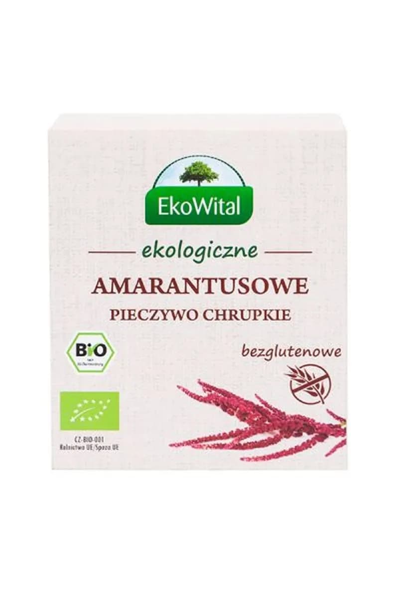 EKOWITAL Pieczywo chrupkie z amarantusem bezglutenowe BIO 100 g - zdjęcie 1