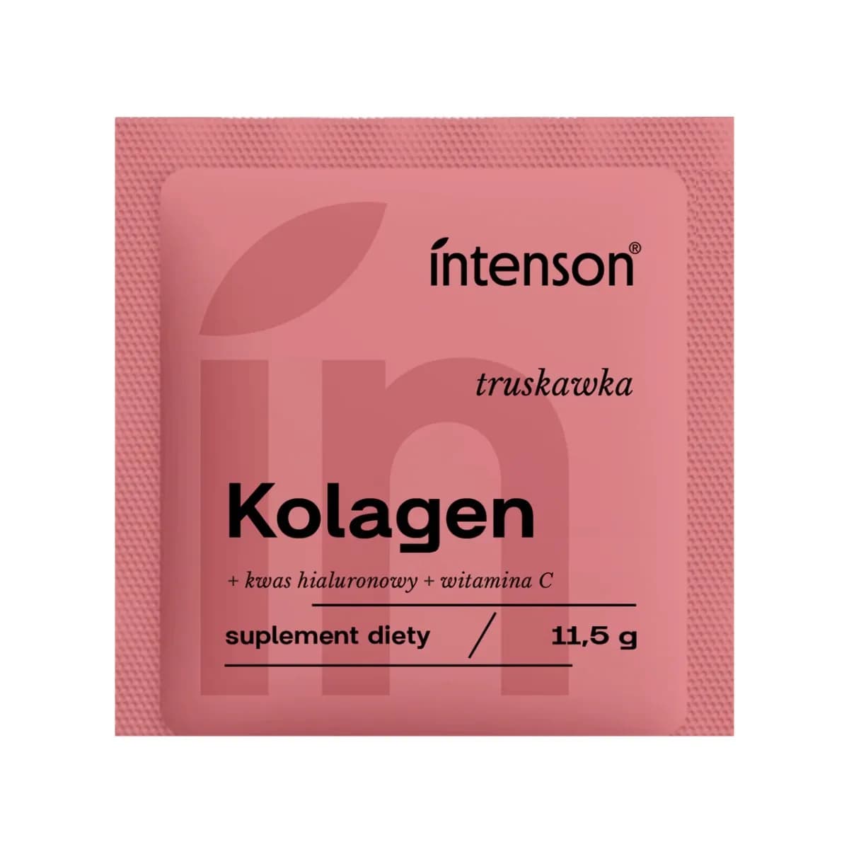 Intenson Kolagen z witaminą C i kwasem hialuronowym 11,5 g smak truskawkowy - zdjęcie 1