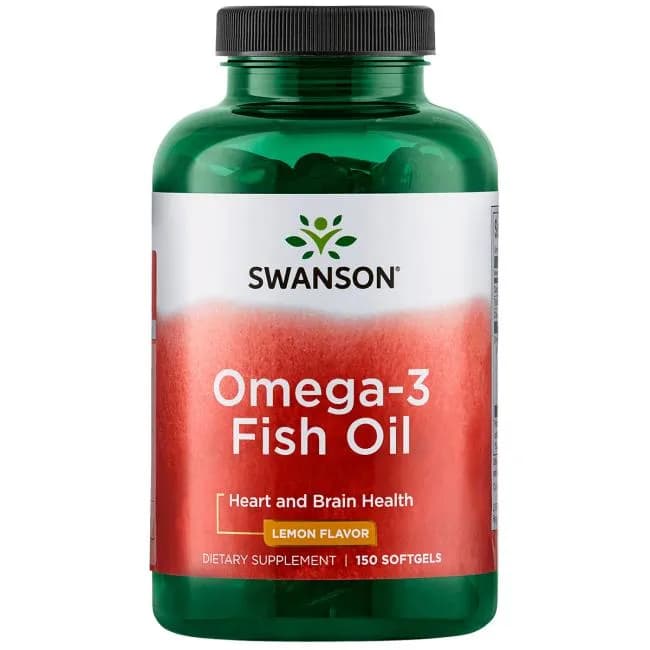 Swanson kwasy Omega-3 150 kapsułek o smaku cytrynowym - zdjęcie 1