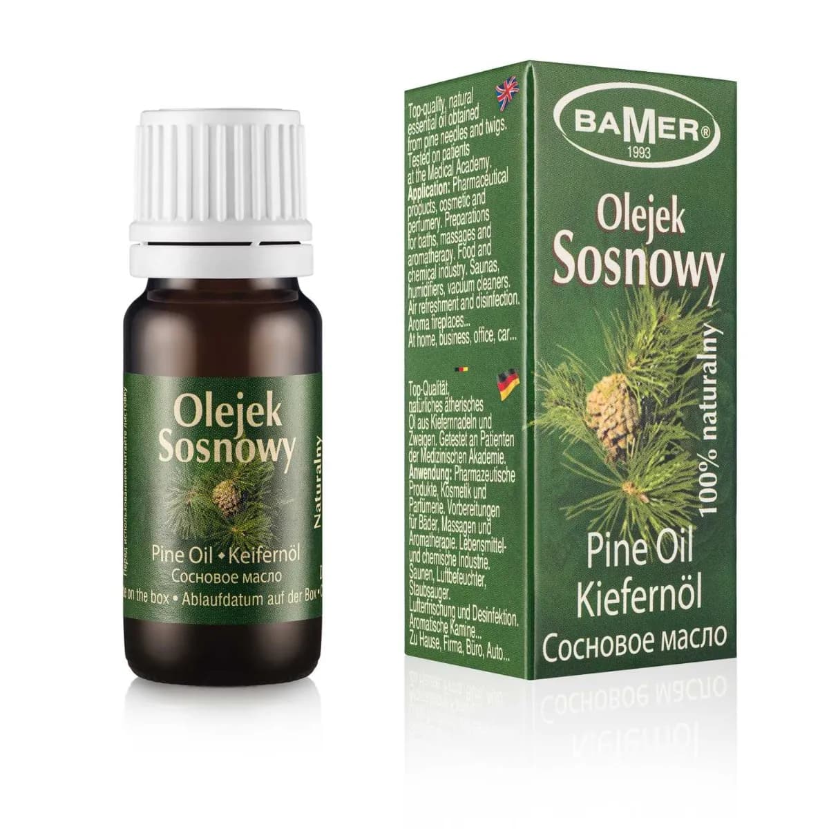 BAMER naturalny olejek eteryczny sosnowy 7 ml - zdjęcie 1