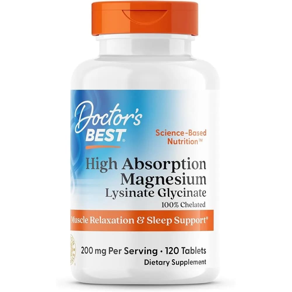 Doctor's Best High Chelat Magnezu 200 mg 120 tabletek - zdjęcie 1