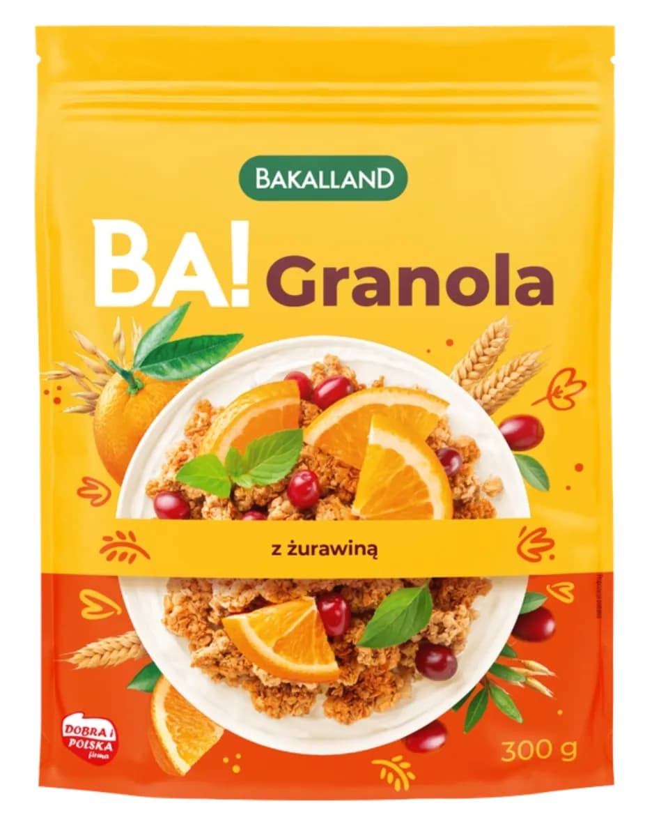 Bakalland BA! Granola z żurawiną 300 g - zdjęcie 1