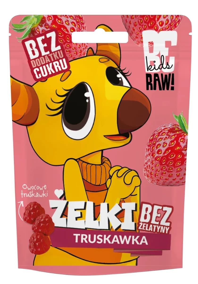 BeRAW Kids Żelki Truskawka Jabłko 35 g - zdjęcie 1