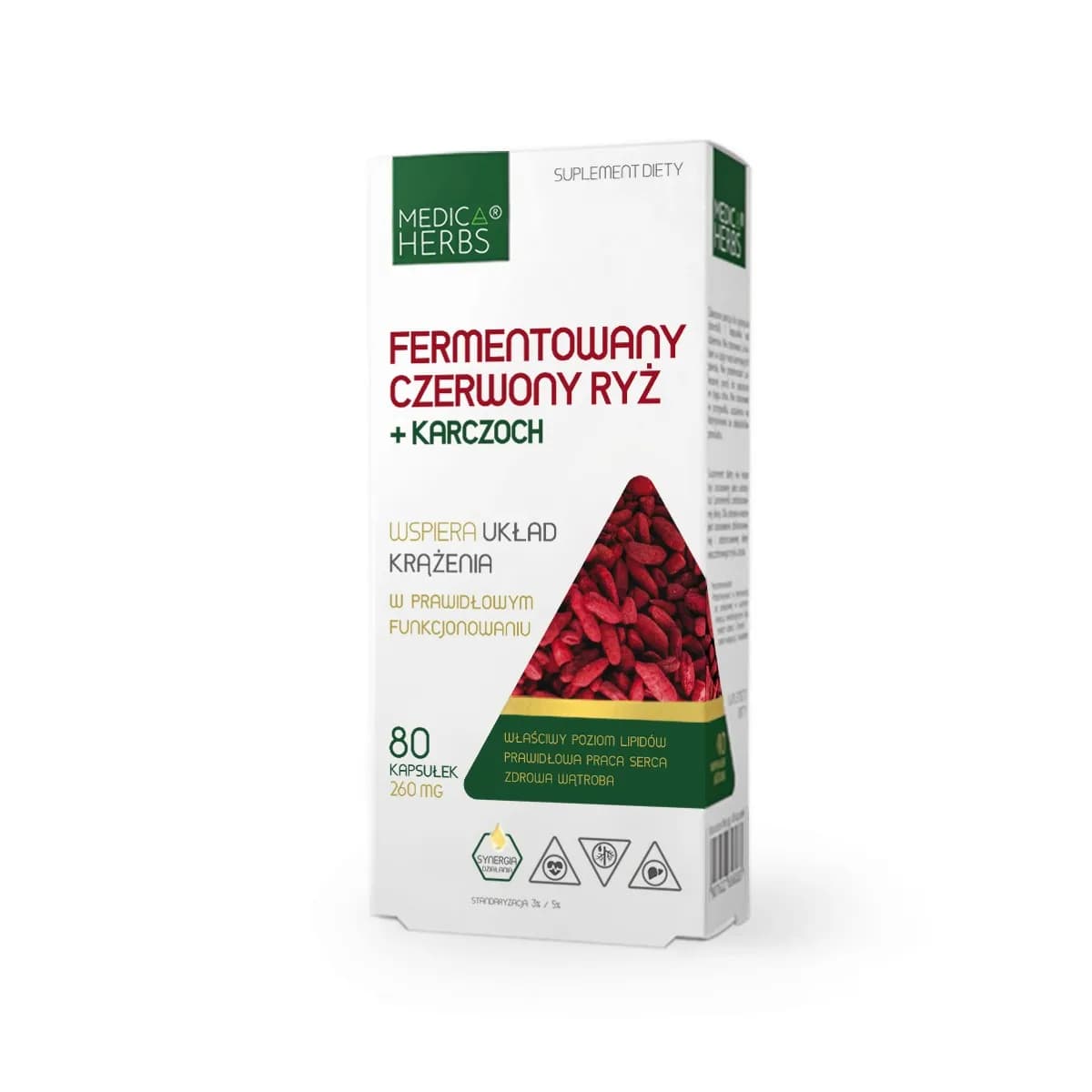 Medica Herbs Fermentowany czerwony ryż + karczoch 80 kapsułek - zdjęcie 1