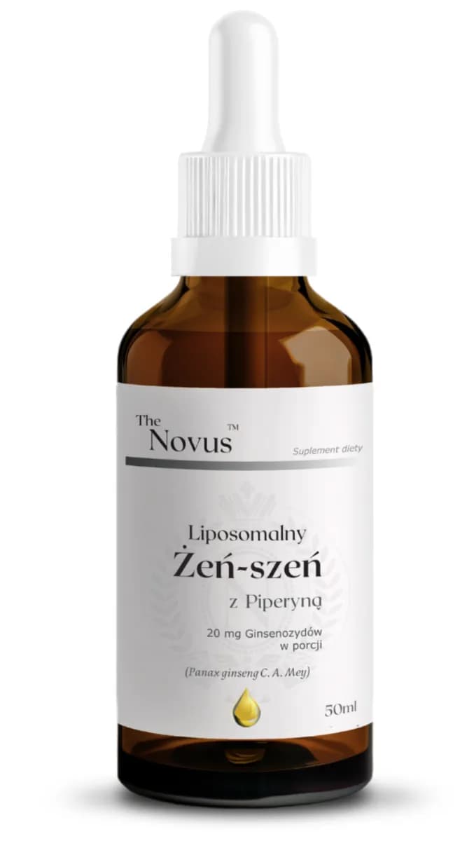 The Novus Liposomalny Żeń-szeń z Piperyną krople 50 ml - zdjęcie 1
