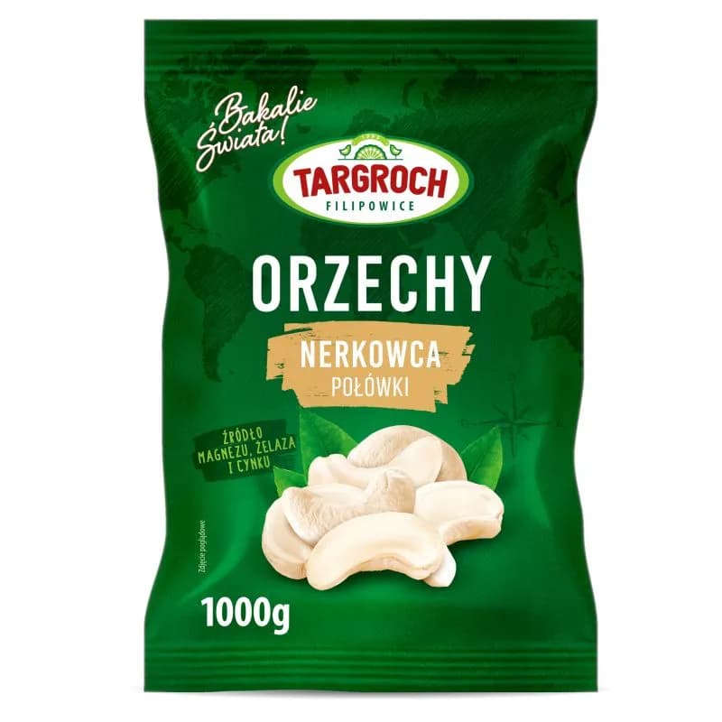 Targroch Orzechy nerkowca połówki 1 kg - zdjęcie 1