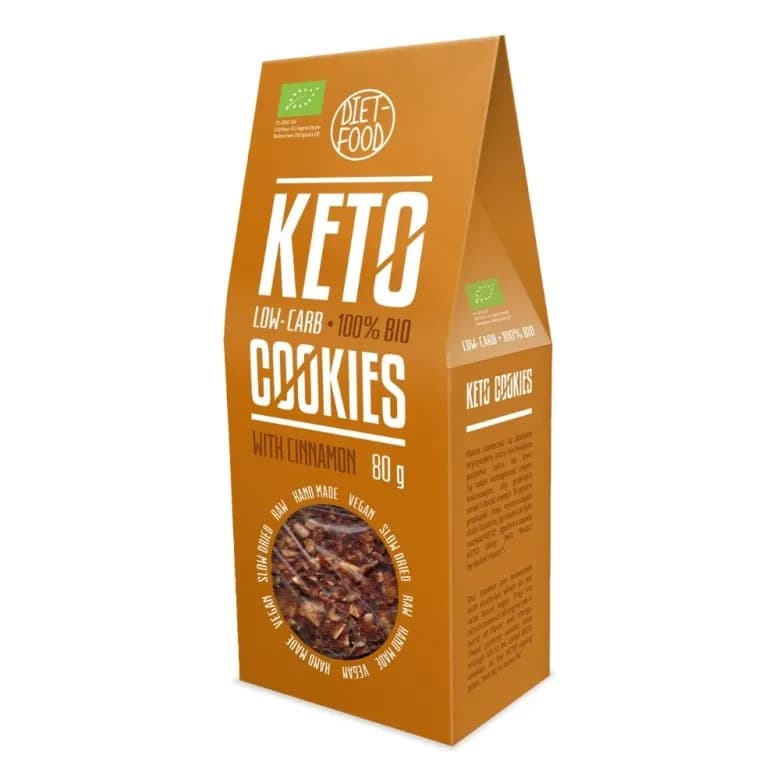 Diet Food Bio Ciasteczka Keto z Cynamonem 80 g - zdjęcie 1