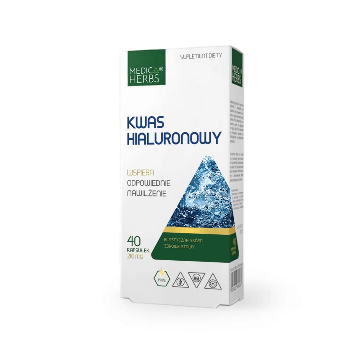 Medica Herbs Kwas hialuronowy 210 mg 40 kapsułek - zdjęcie 1