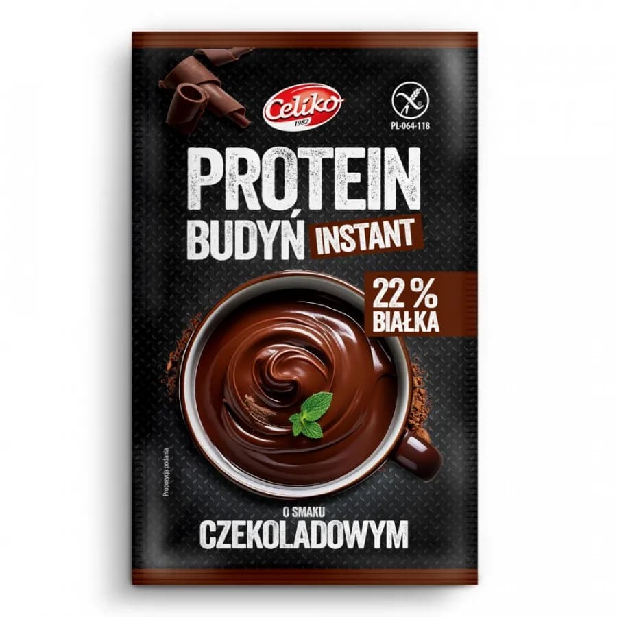 Celiko Budyń Proteinowy O Smaku Czekoladowym Bezglutenowy 40 g - zdjęcie 1