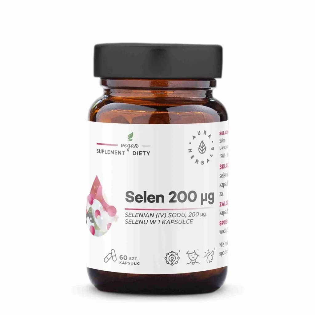 Aura Herbals Selen 200 µg selenian (IV) sodu 60 kapsułek - zdjęcie 1
