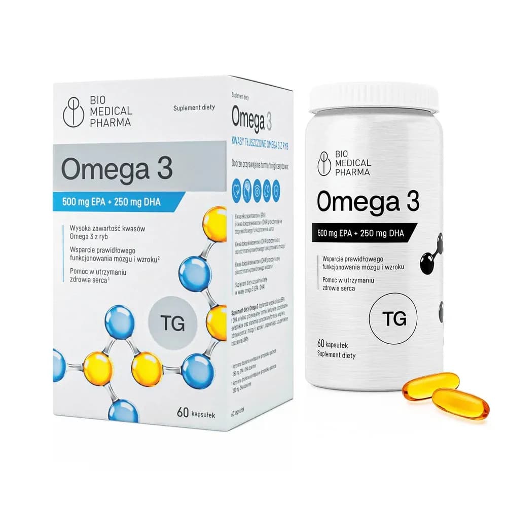 Bio Medical Pharma Omega-3 60 kapsułek - zdjęcie 1