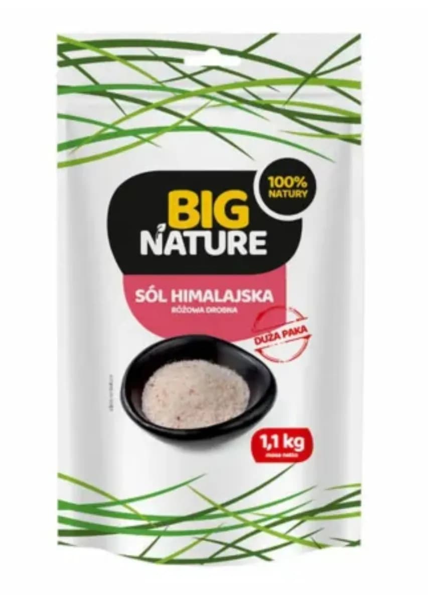 Big Nature Sól himalajska różowa drobna 1,1kg - zdjęcie 1