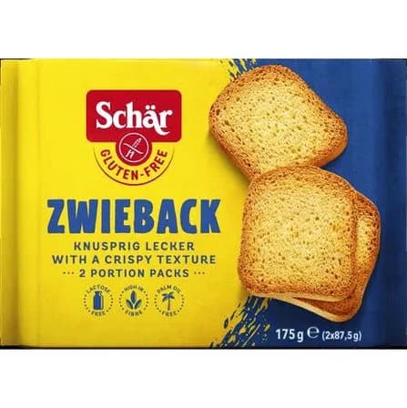 Schar Sucharki Zwieback 2x87,5 g 175 g - zdjęcie 1