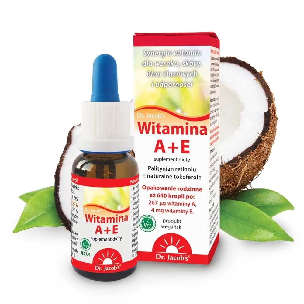 Dr. Jacob's Witamina A + E krople 20 ml - zdjęcie 1