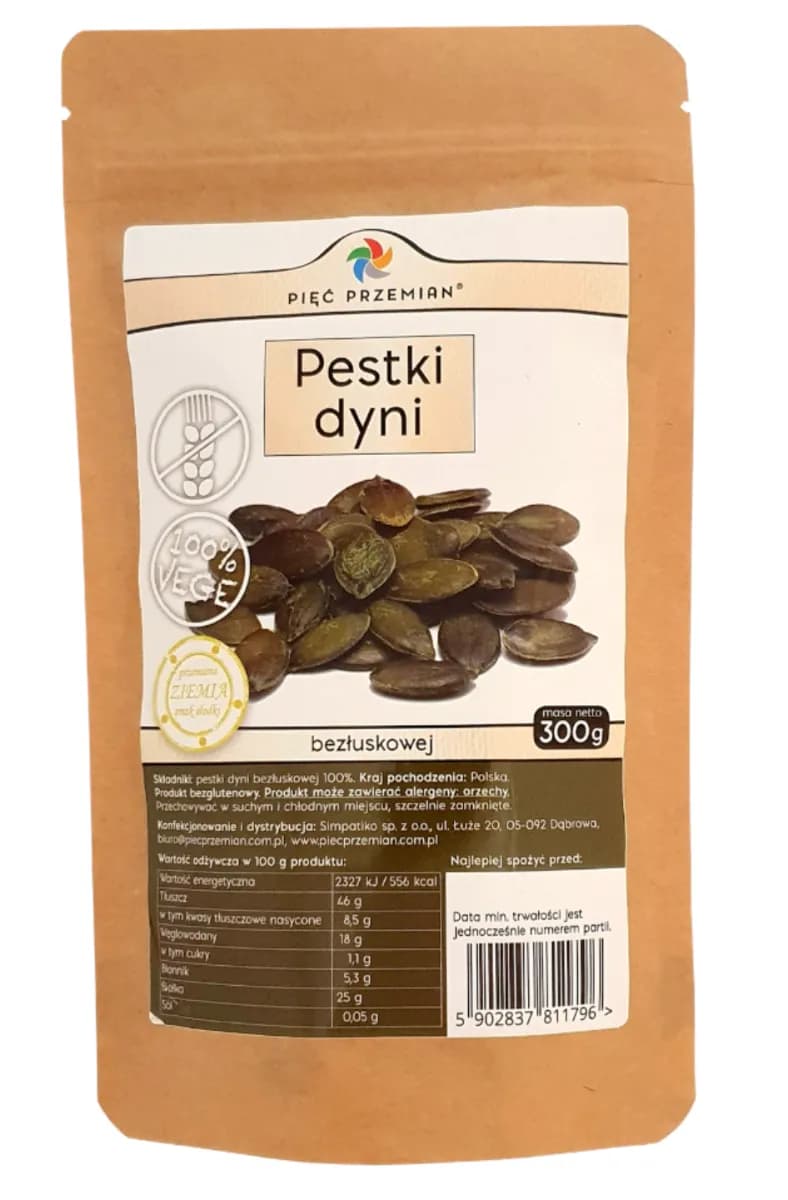 Pięć Przemian Pestki dyni bezłuskowej 300 g - zdjęcie 1