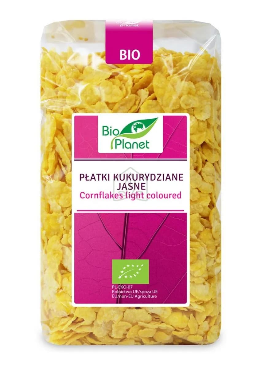 Bio Planet Płatki Kukurydziane Jasne BIO 250 g - zdjęcie 1