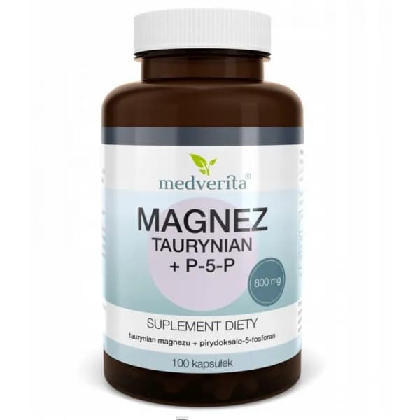 Medverita Magnez Taurynian + P5P 100 kapsułek - zdjęcie 1
