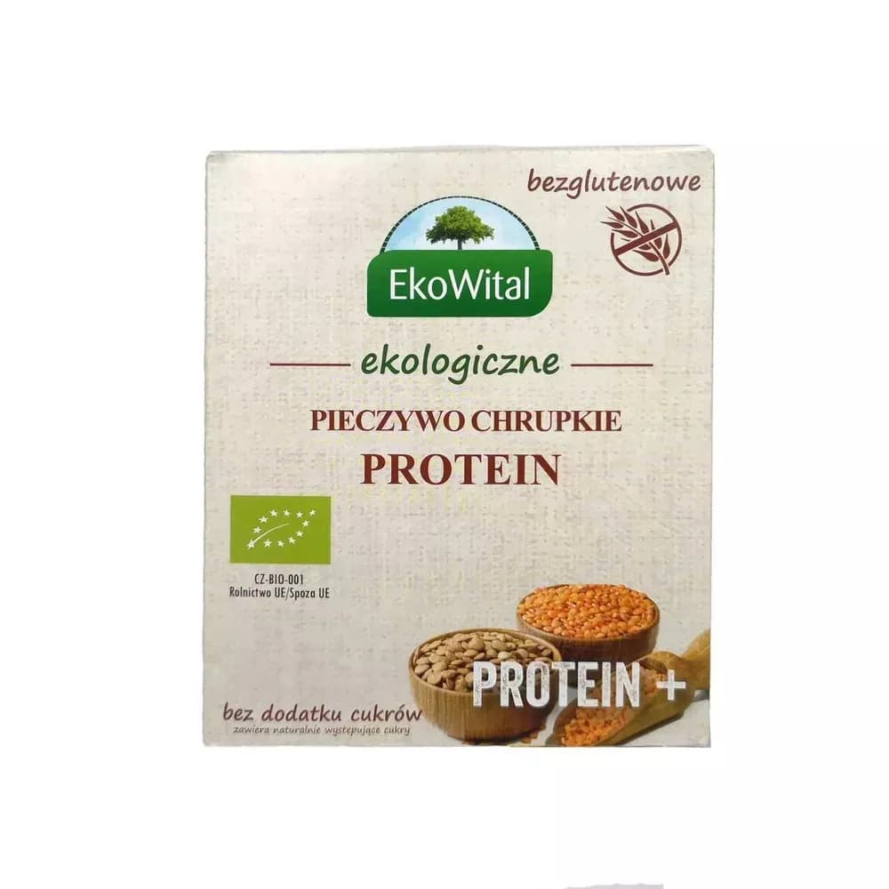EKOWITAL Pieczywo chrupkie PROTEIN bezglutenowe BIO 100 g - zdjęcie 1