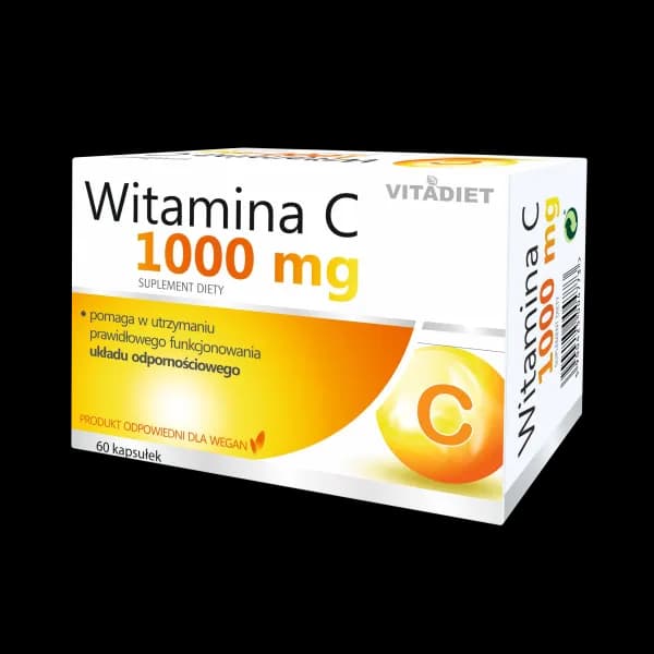 VITADIET Witamina C 1000 mg 60 kapsułek - zdjęcie 1