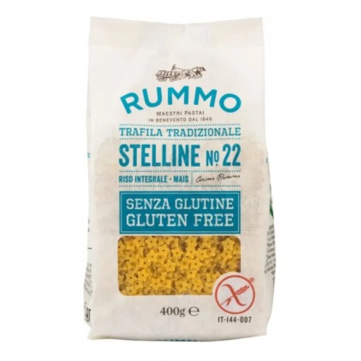 RUMMO Stelline N.22 włoski makaron gwiazdki bezglutenowy 400 g - zdjęcie 1