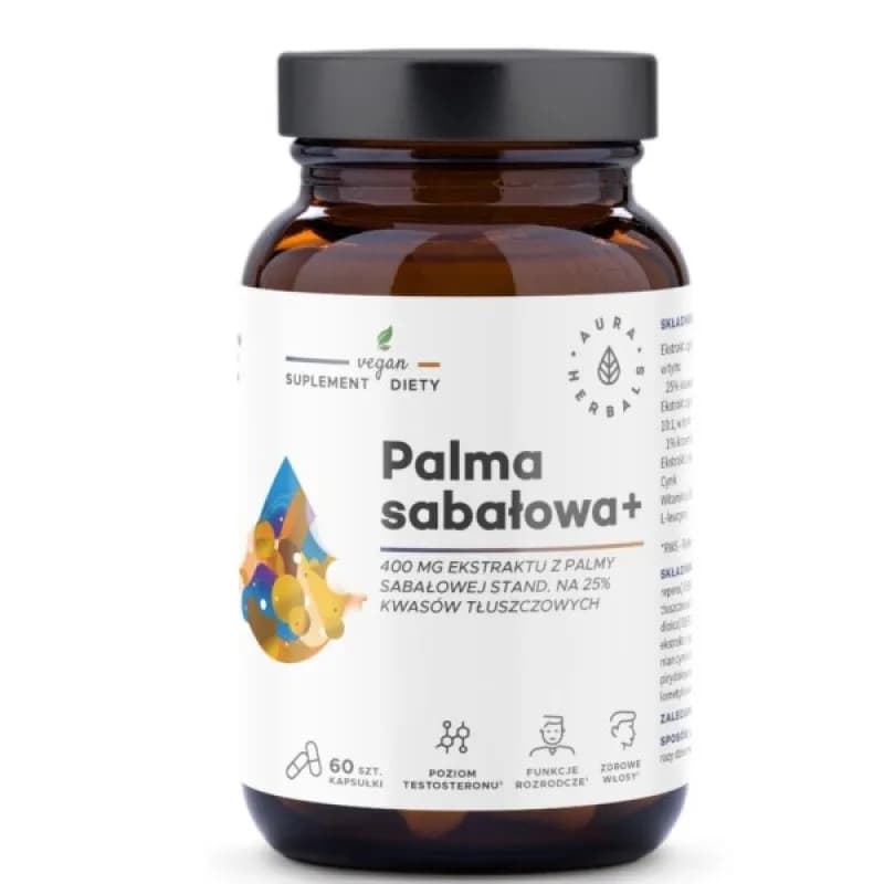 Aura Herbals Palma sabałowa 400 mg 60 kapsułek - zdjęcie 1
